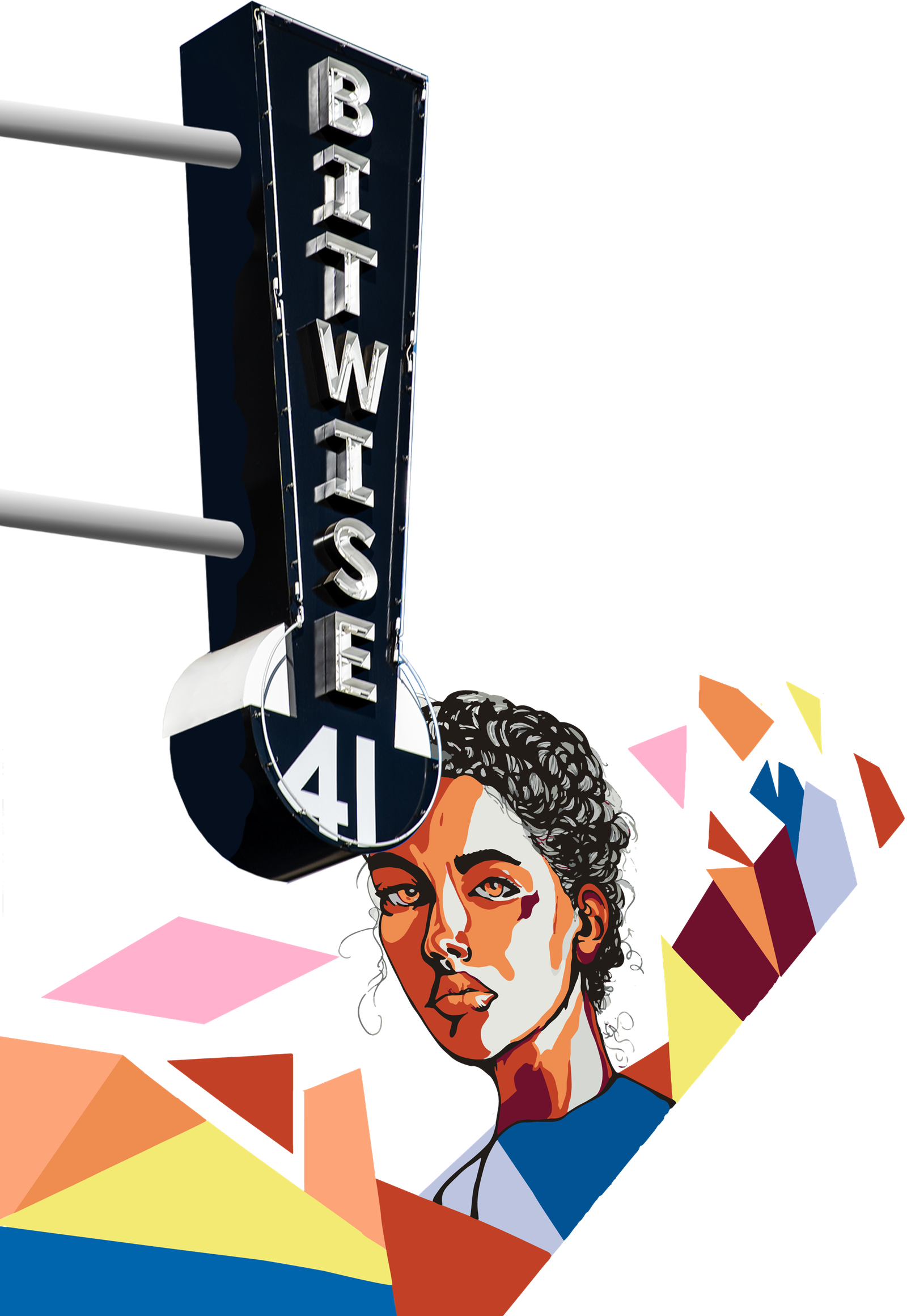 Bitwise 41 Sign and mural painting Image